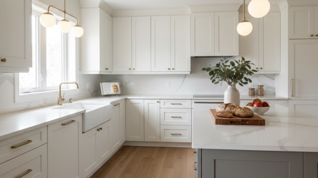 Laminate + thermofoil kitchens