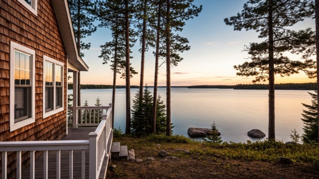 Painted clapboard heritage detail on a Sturgeon Falls home along King Street