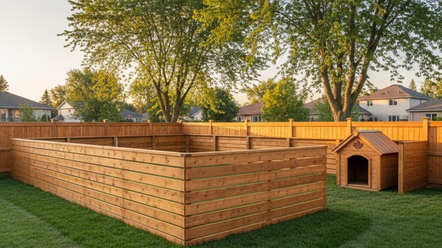 Kennel and dog-run