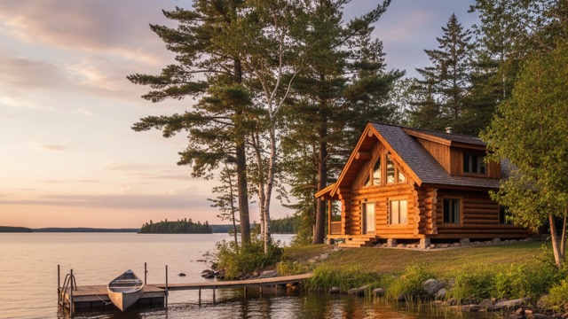 Lakefront cottages