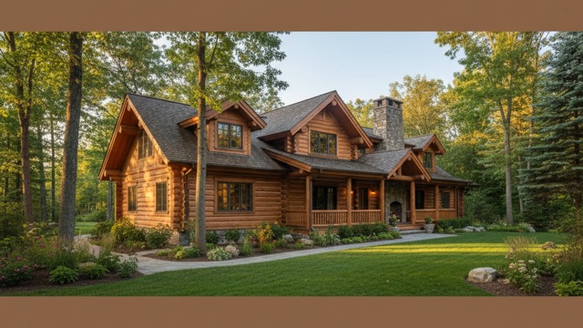 Milled-log homes