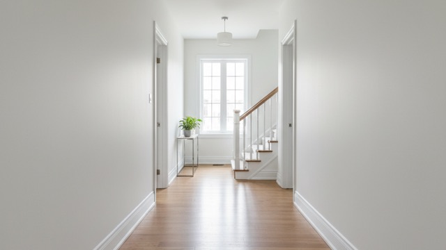 Hallways with stacked layers